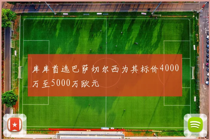 库库首选巴萨切尔西为其标价4000万至5000万欧元